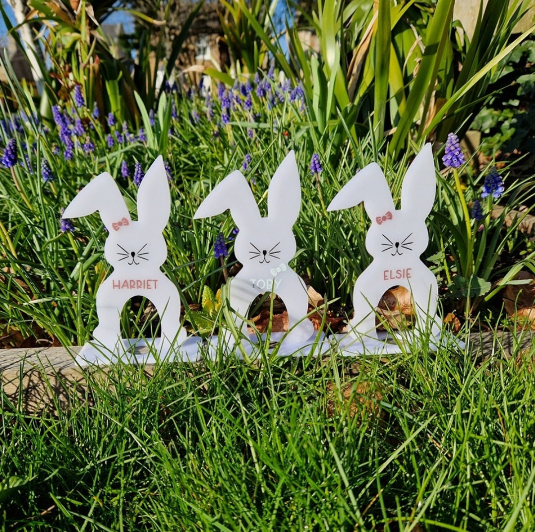 Personalised creme egg bunnies