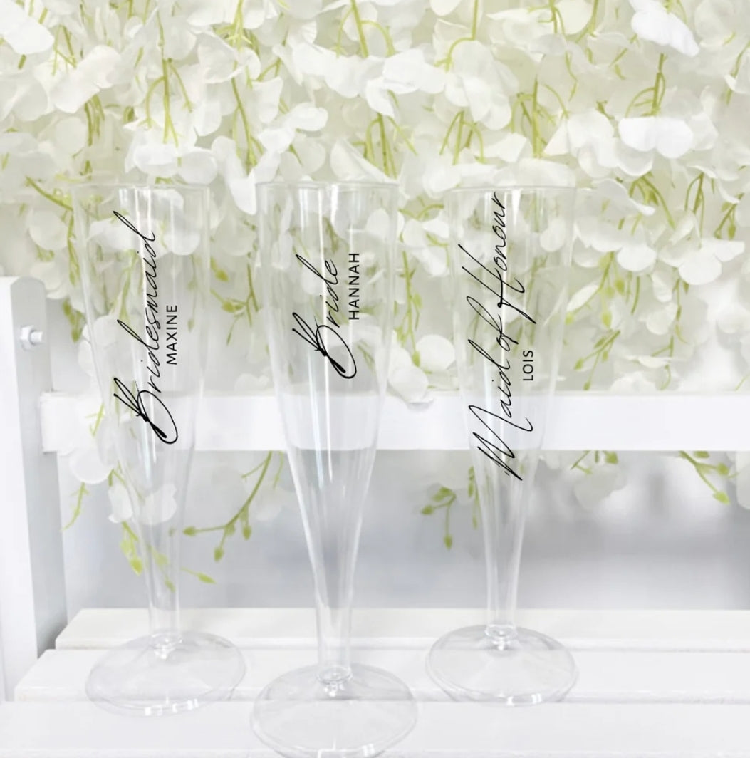 Clear Champagne Flutes