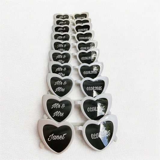Personalised heart glasses